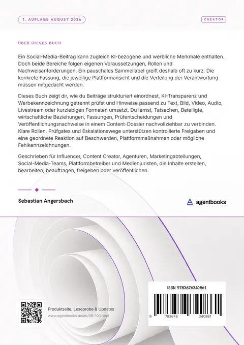 Rückseite: KI- und Werbekennzeichnung in Social Media