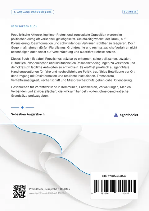 Rückseite: Demokratische Antworten auf Populismus