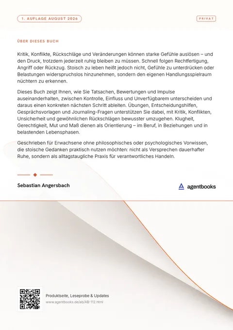 Rückseite: Unerschütterlich leben