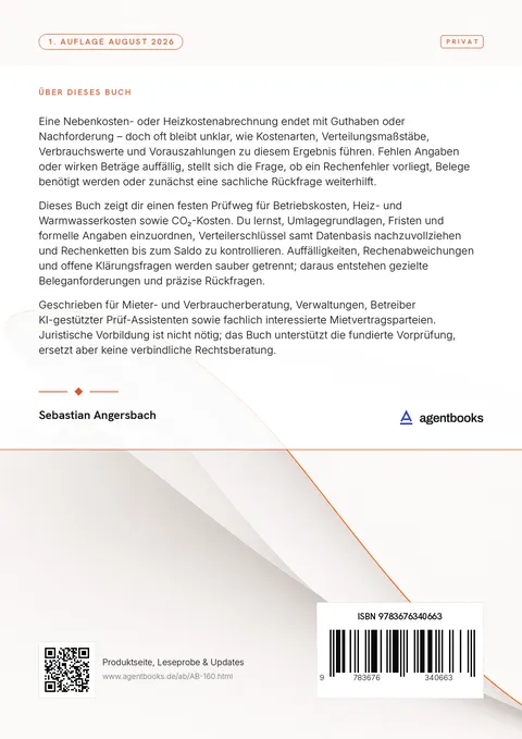 Rückseite: Nebenkosten- und Heizkostenabrechnungen prüfen