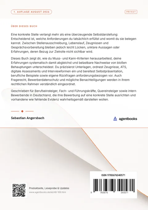 Rückseite: Passgenau bewerben