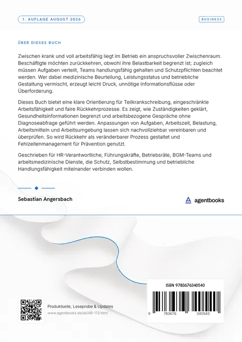 Rückseite: Teilkrankschreibung im Betrieb
