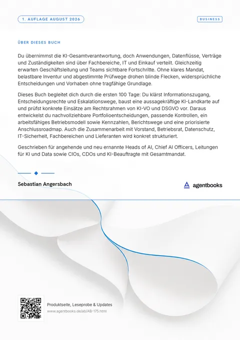 Rückseite: Head of AI: Die ersten 100 Tage