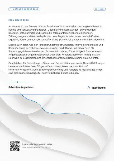 Rückseite: Ambulante soziale Dienste wirtschaftlich leiten