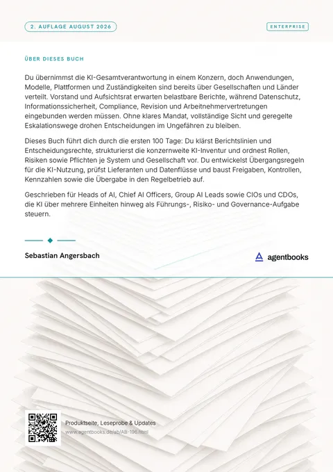 Rückseite: Head of AI im Konzern: Die ersten 100 Tage