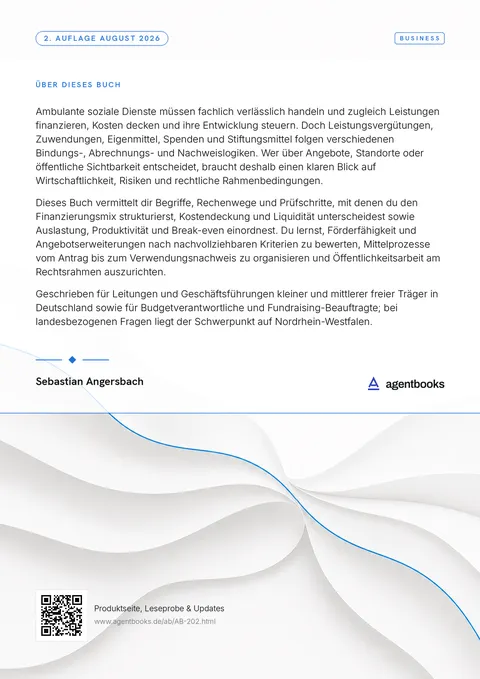 Rückseite: Ambulante soziale Dienste wirtschaftlich leiten