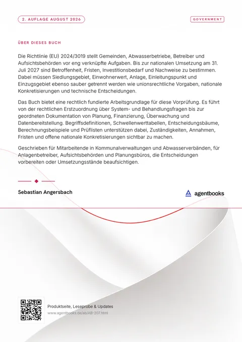 Rückseite: Kommunalabwasserrichtlinie (EU) 2024/3019