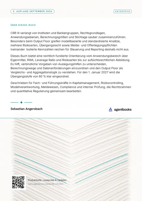 Rückseite: CRR III in der Institutspraxis
