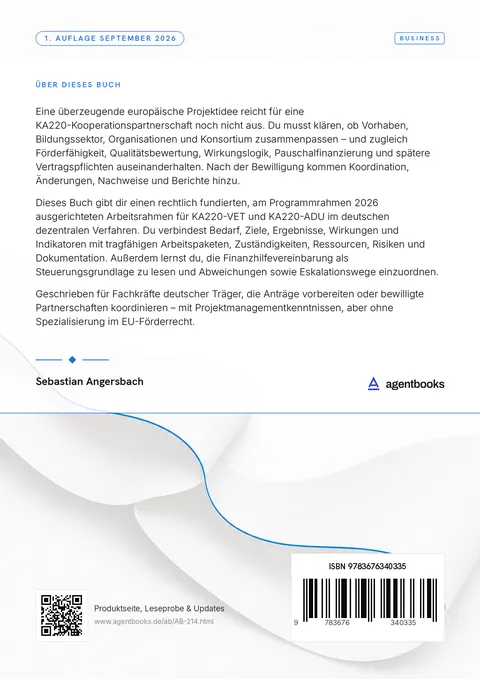 Rückseite: Erasmus+ KA220 2026: Antrag und Koordination