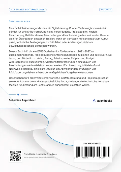 Rückseite: EFRE-Projekte 2021–2027: Digitalisierung, KI und Technologien