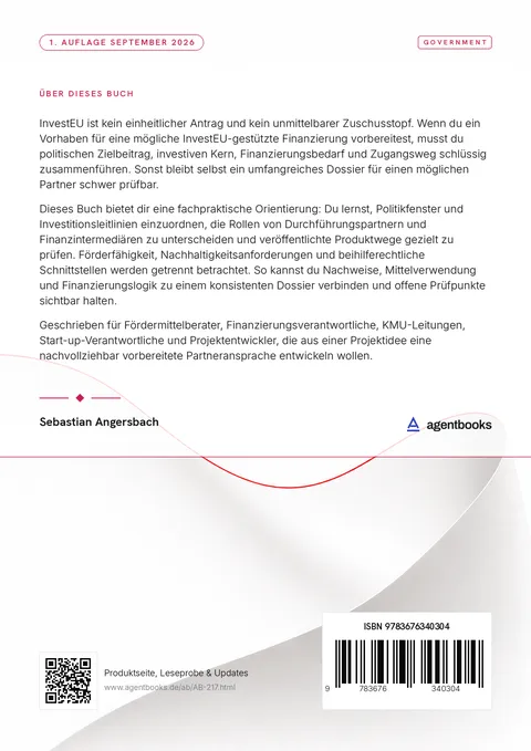 Rückseite: InvestEU-Finanzierungen in der Praxis