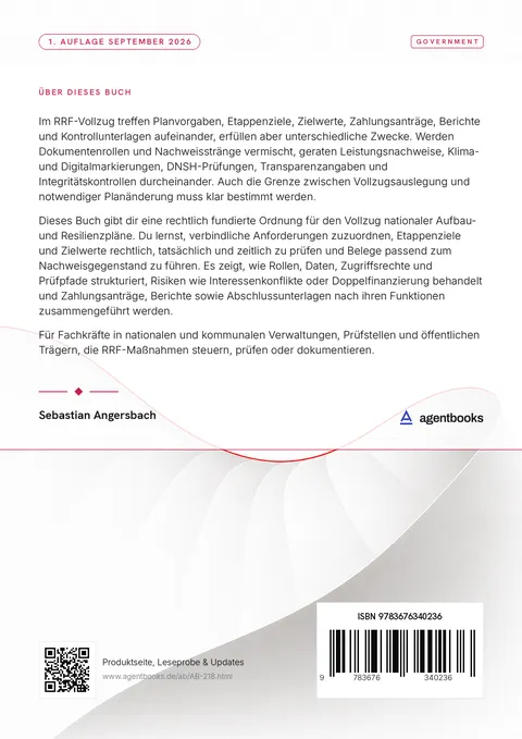 Rückseite: RRF-Vollzug in der Verwaltung