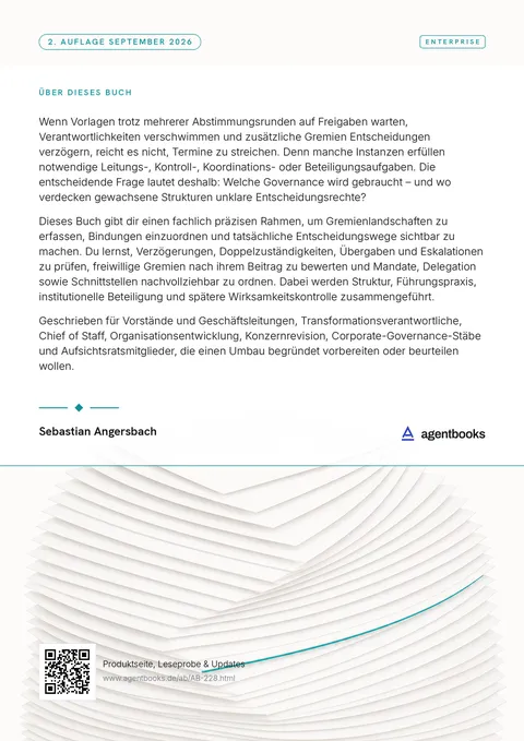 Rückseite: Konzern-Governance modernisieren