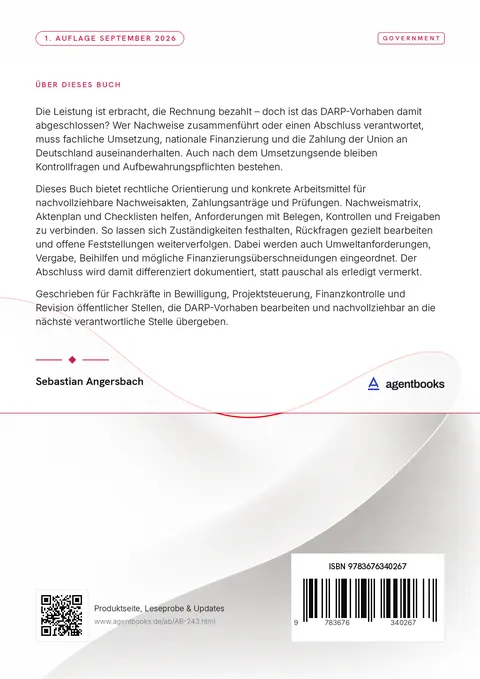 Rückseite: DARP: Abschluss, Nachweis und Prüfung