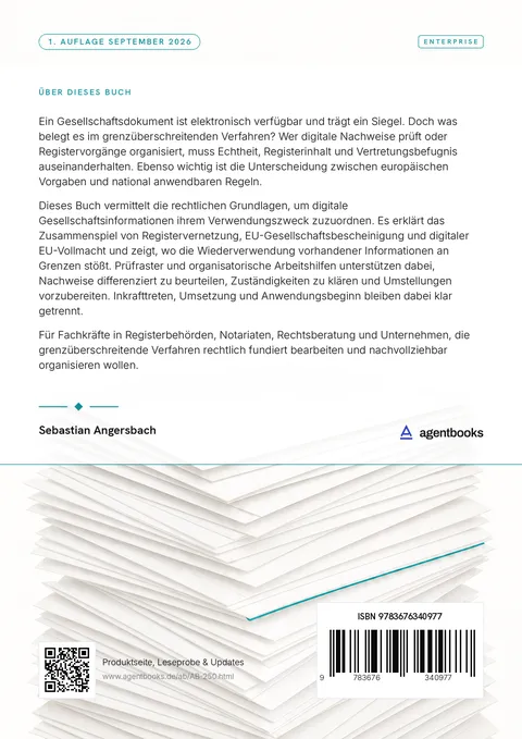 Rückseite: Europäische Register digital