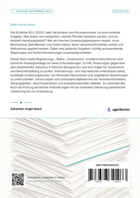 Rückseite: Richtlinie (EU) 2025/2: Änderungen prüfen und steuern