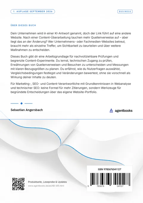 Rückseite: Website-Sichtbarkeit in KI-Antworten