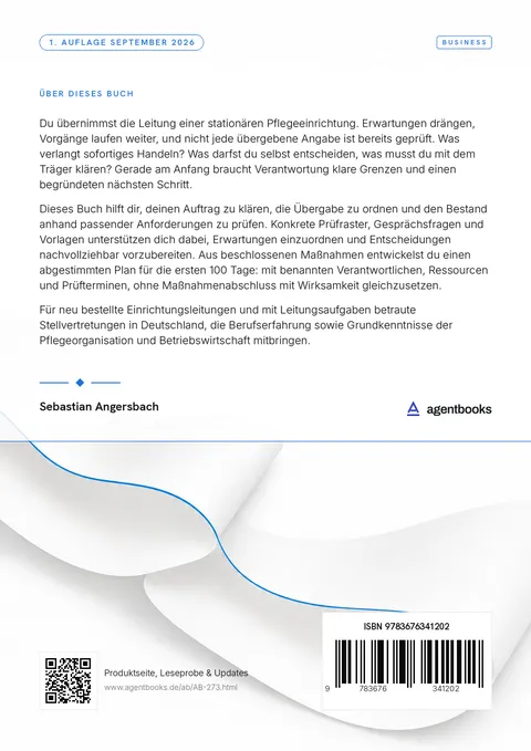 Rückseite: Einrichtungsleitung: Die ersten 100 Tage