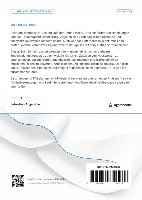 Rückseite: Amtsantritt als IT-Leitung