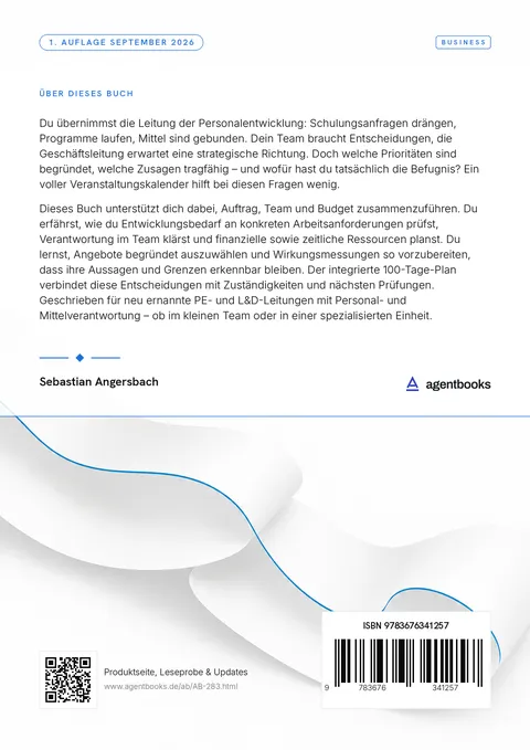 Rückseite: PE und L&D leiten: Strategie, Team und Budget
